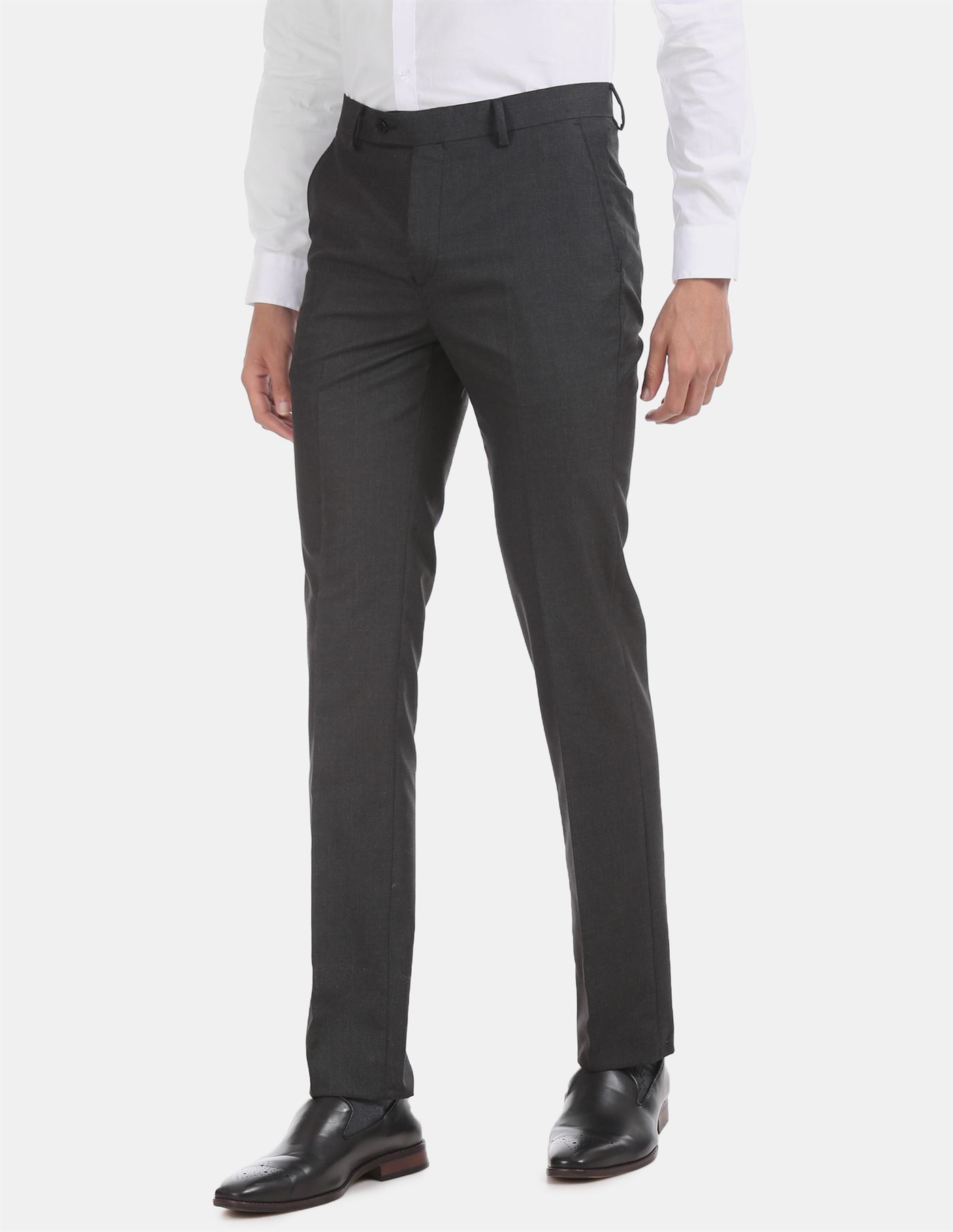 Arrow Men Formal Wear Black Trouser